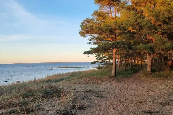 Timber House with Sea View in Muraste