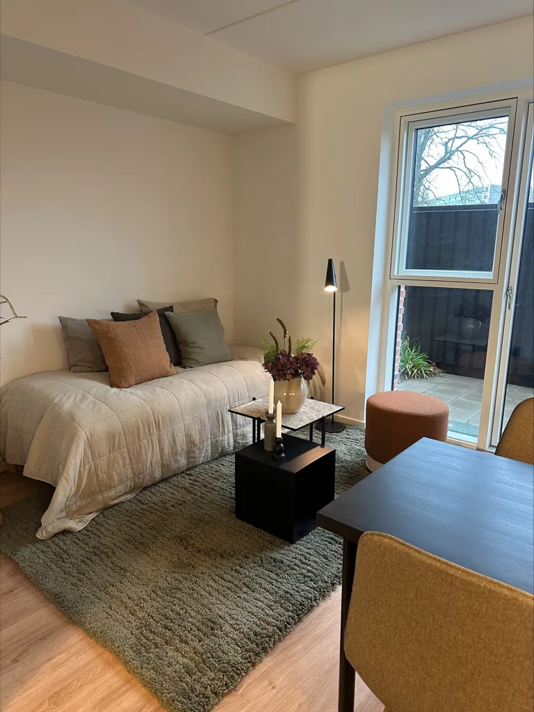 Séjour - 1-Bed Flat with Balcony in Risskov