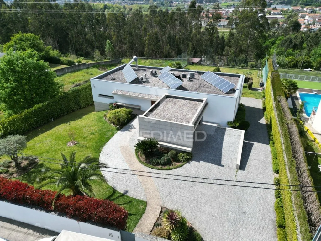 Vue aérienne - Luxury Villa with Pool in Guimarães