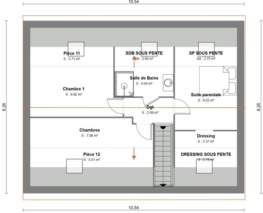 Plan - Maison à Construire avec Jardin à Saultain