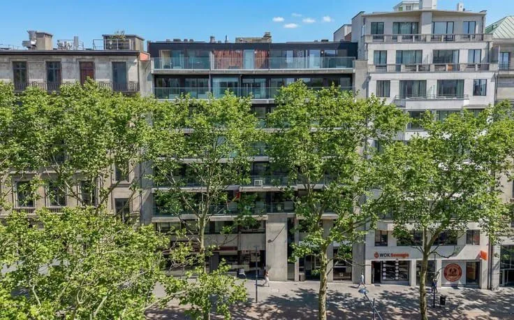 Vue aérienne - Appartement au Boulevard Bischoffsheim à Bruxelles