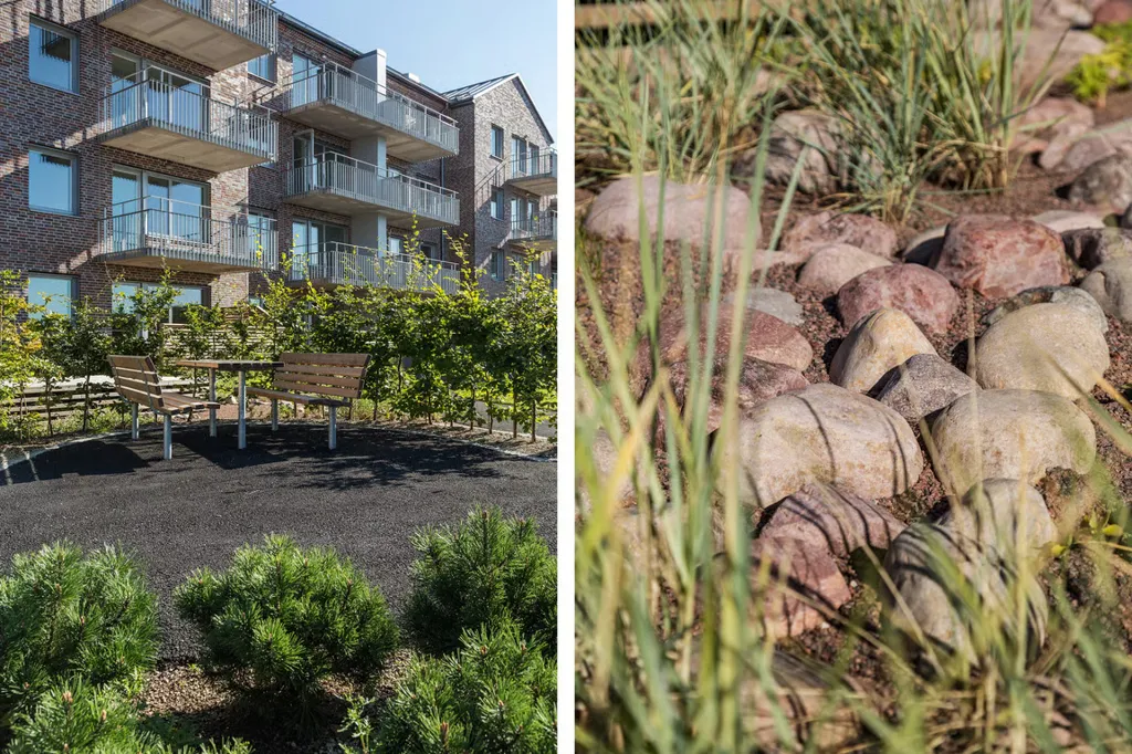 Garden - Modern Apartment with Terrace in Kvarnbyn