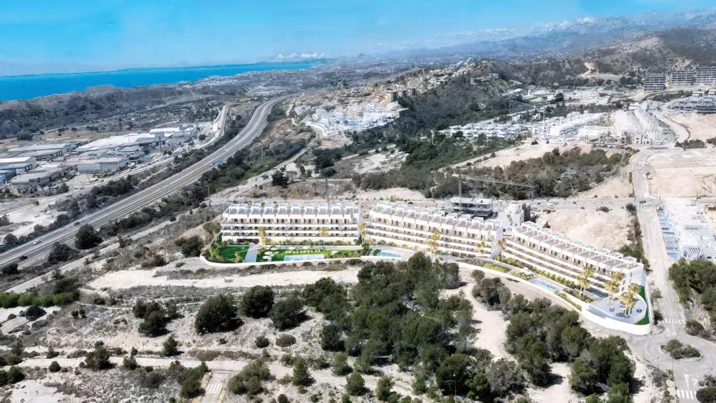 Vue aérienne - 2-Bedroom Apartment with Pool in Finestrat