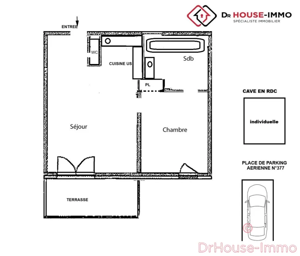Plan - Appartement Rénové avec Terrasse et Piscine à Cugnaux