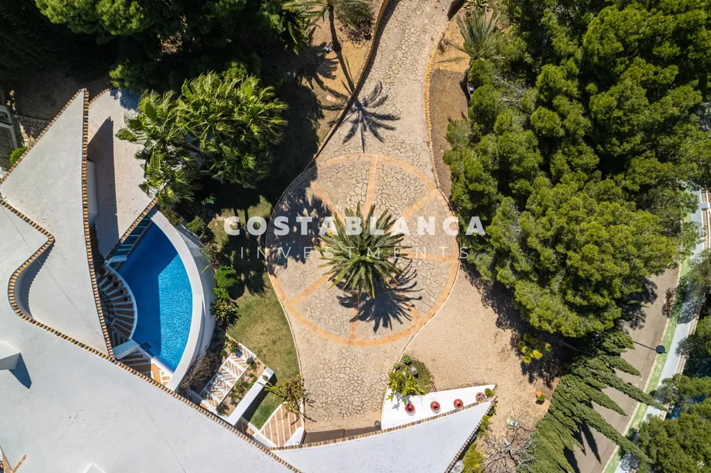 Vue aérienne - First Line Villa with Sea Views in Altea Hills