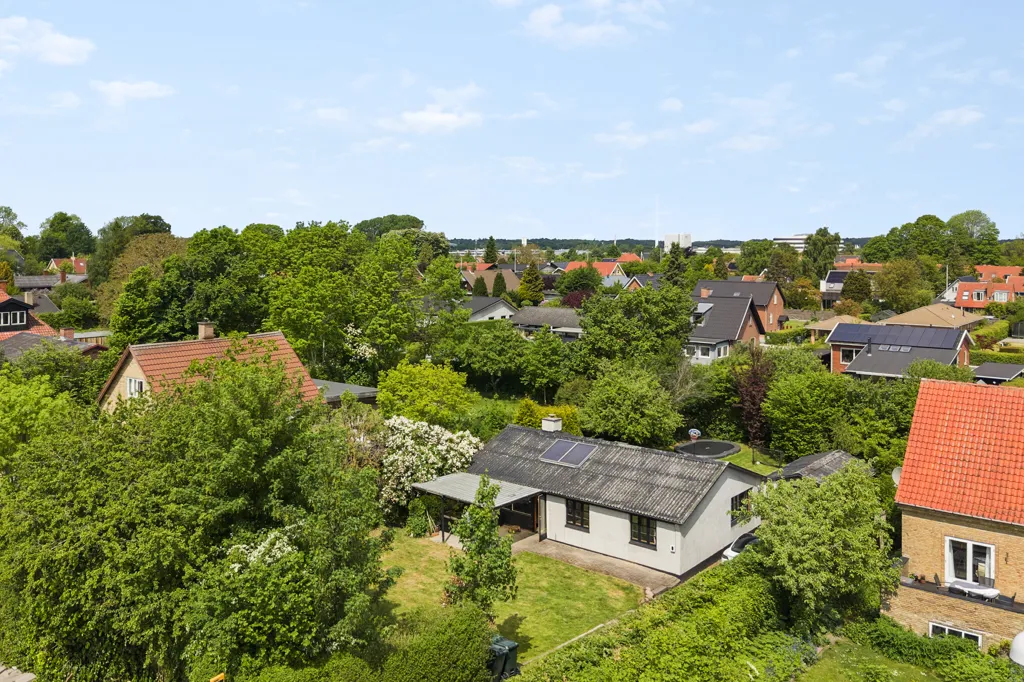 Aerial - Fenced Detached Villa in Bagsværd