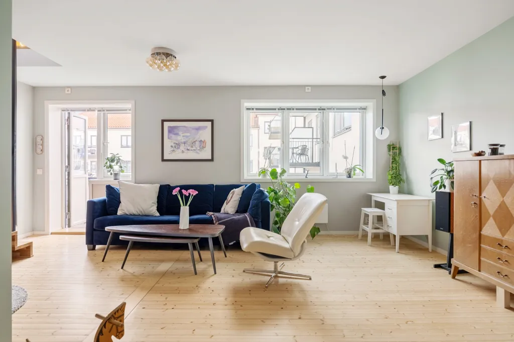 Séjour - Loft Apartment with Balcony in Rodeløkka