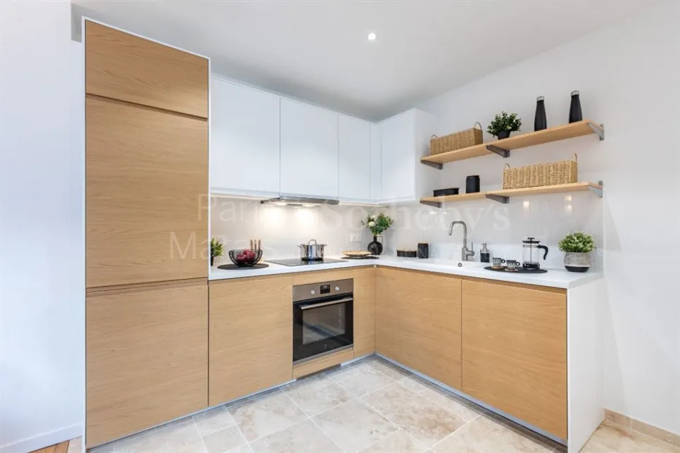 Cucina - Loft with Glass Balcony in Paris 7ème