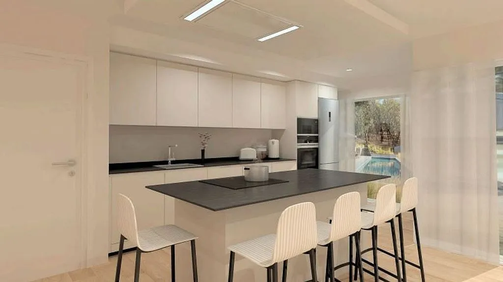 Kitchen - Chalet with Pool and Terrace in Las Rozas