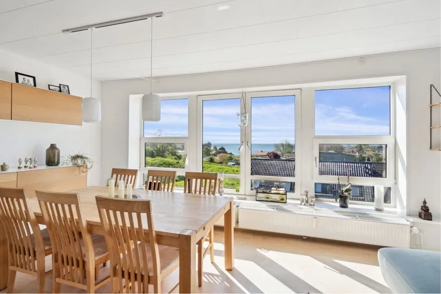 Dining Room - Apartment with Sønderborg View in Sønderborg