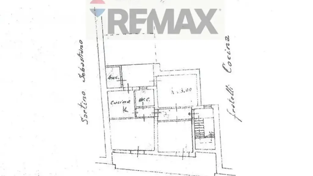 Plan - Corner Apartment with Balcony in Catania Centre