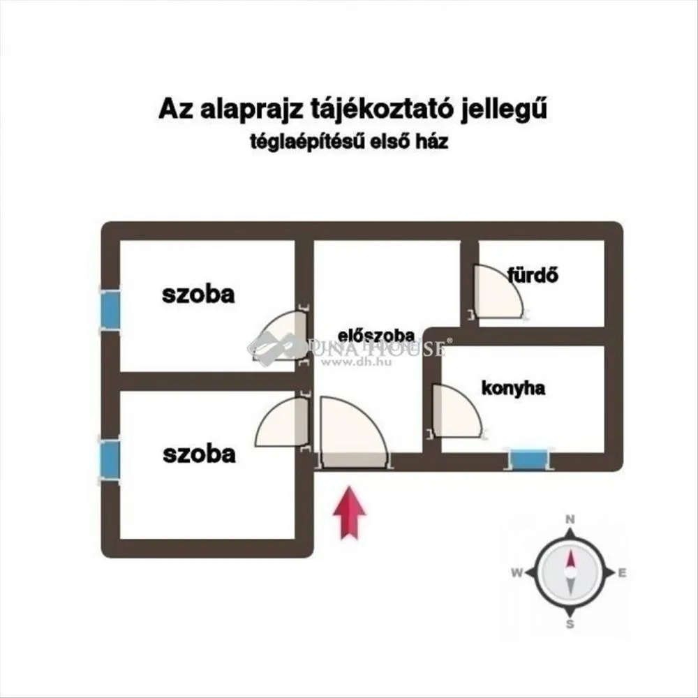Planimetria - Two-Generation Family Homes on a Plot in Kispest