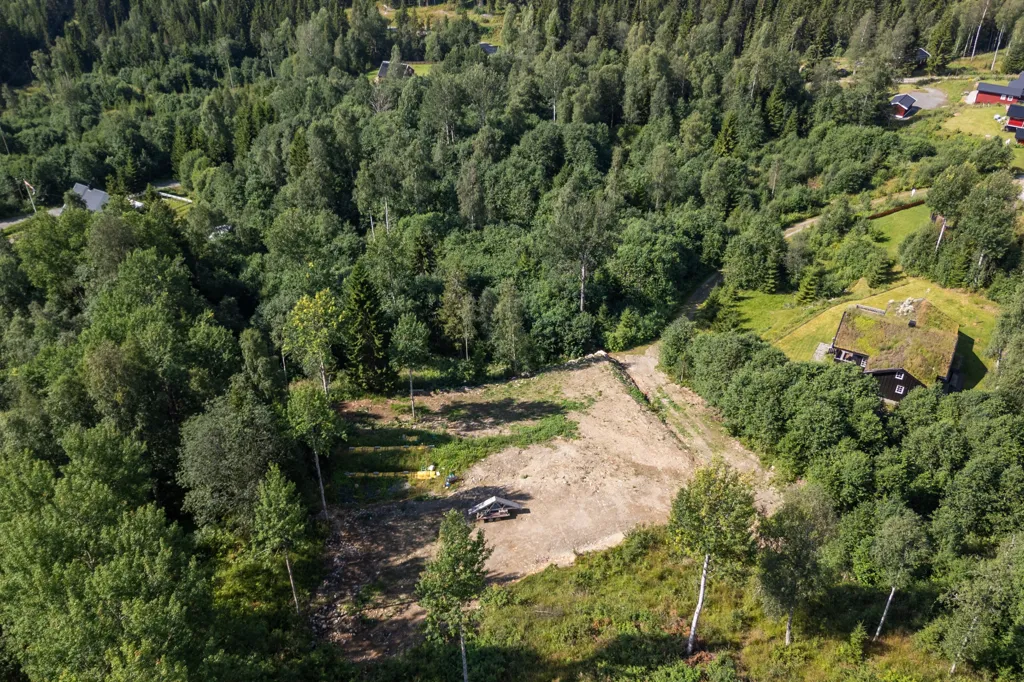 Aerial - Charming Cottage with Ski Access in Hurdal