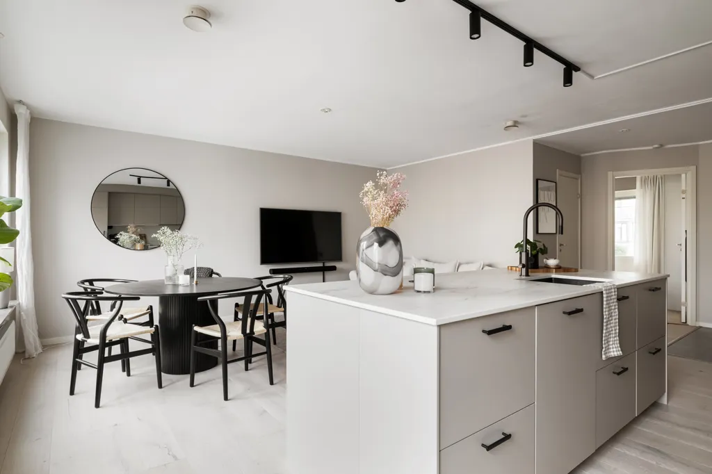 Kitchen - Modern Flat with Private Terrace in Torpa