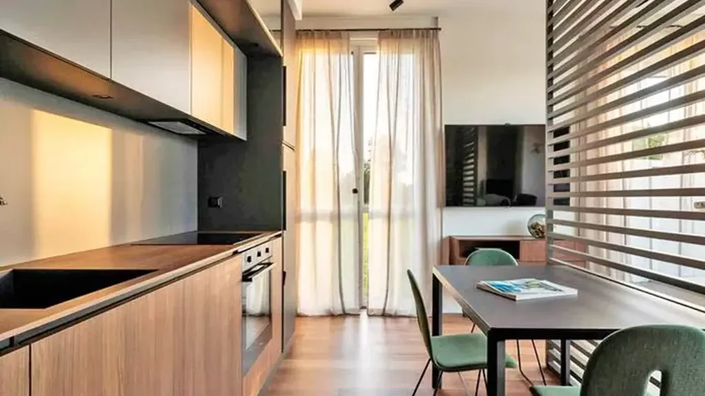 Köök - Modern Penthouse with Garage in Bergamo