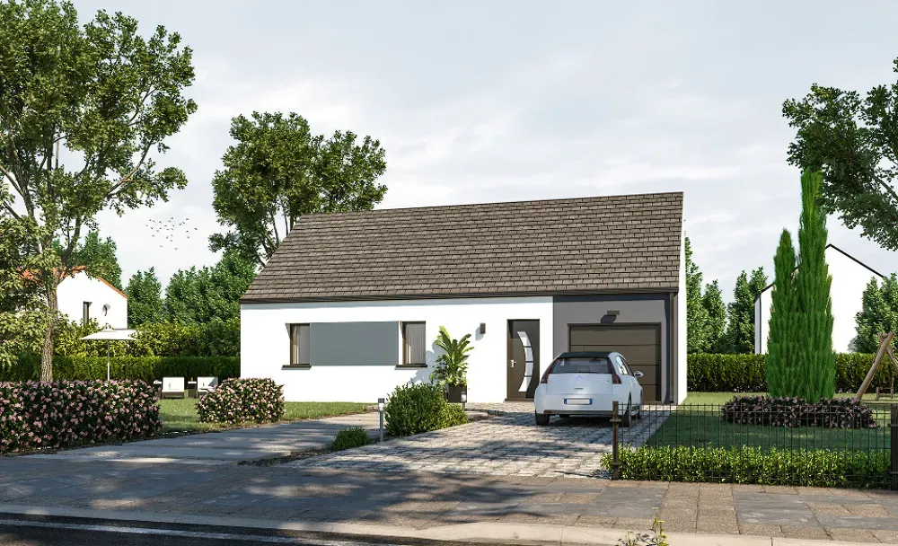Modern Flat-Plan House with Garden in Iffendic