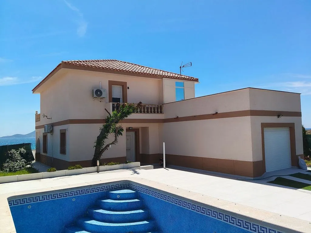 Pool - Chalet with Pool and Sea View in La Manga