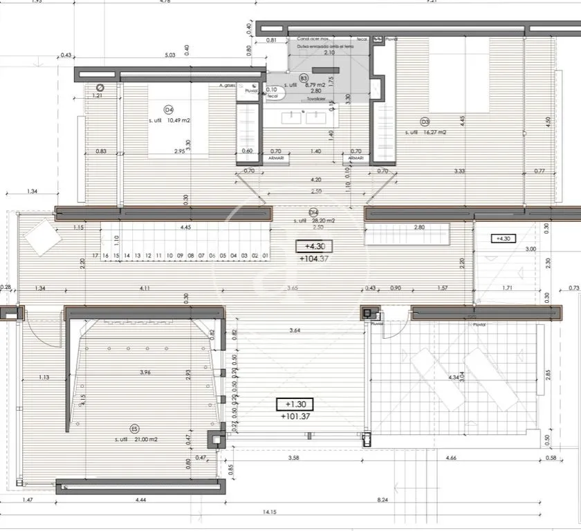 Plan - Contemporary Villa with Pool in Begues