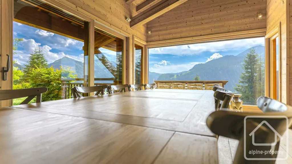 Söögituba - Luxury Chalet with Panoramic View in Châtel