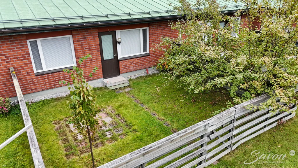 Aerial - Sauna-Enabled Terraced House in Käpykangas, Varkaus