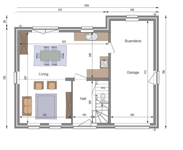 Planimetria - Charming House in Hamois