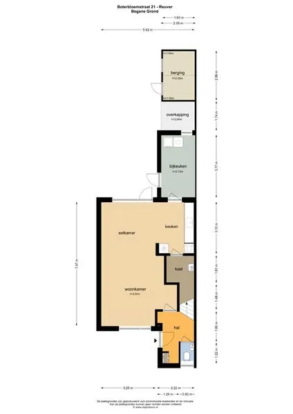 Planimetria - Two-Storey House with Private Garden in Reuver