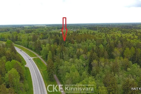 Õhuvaade - Plot with Building Rights in Saku