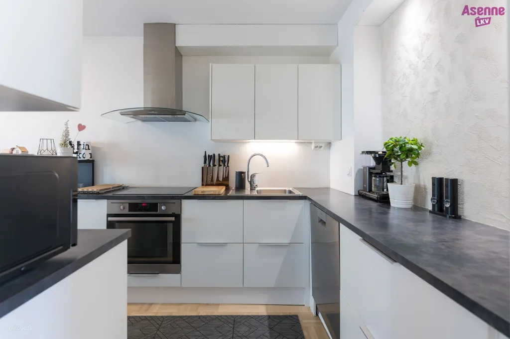 Cuisine - Modernised Apartment with Sauna in Emola, Mikkeli
