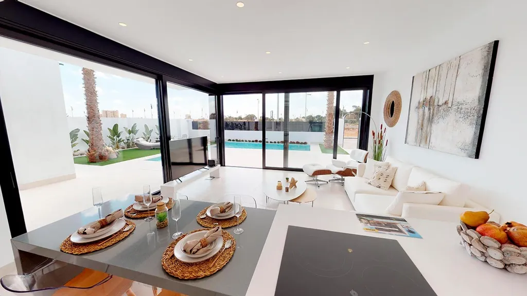 Sala da pranzo - Architectural Villa with Private Pool in Roldán
