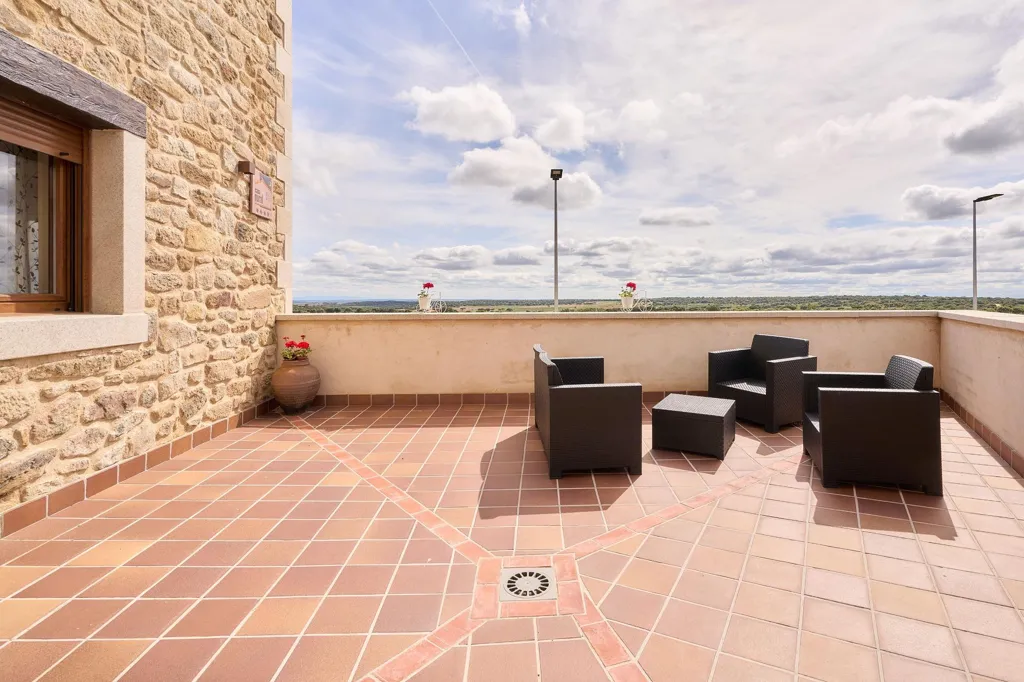 Terrasse - Rustic Chalet with Pool in Santiz