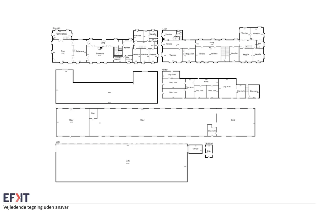 Plan - Medieval Manor with Forest View in Djursland