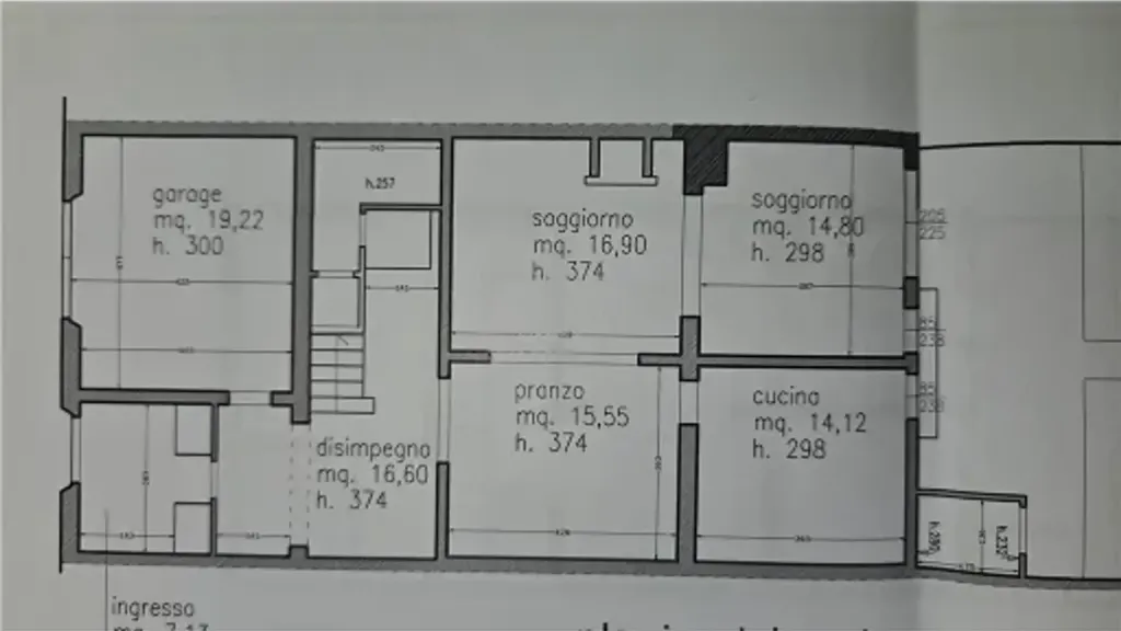 Plan - Terraced House with Garden in Empoli