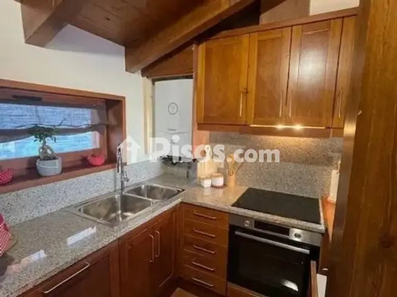 Köök - Penthouse with Mountain View in Alp