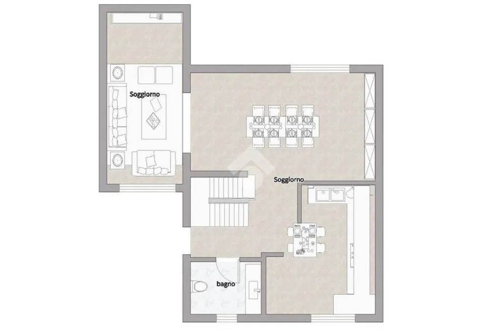 Plaan - Corner Semi-Detached Villa with Garden in Casarile