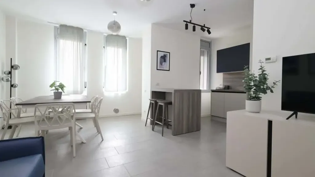 Séjour - Armed Studio with Balcony in Milan