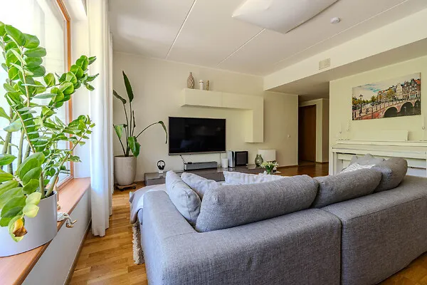 Séjour - Apartment with Sea View in Viimsi Centre