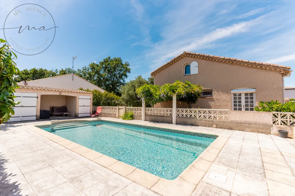 Piscina - Provençal Style House with Pool in Lignan-sur-Orb