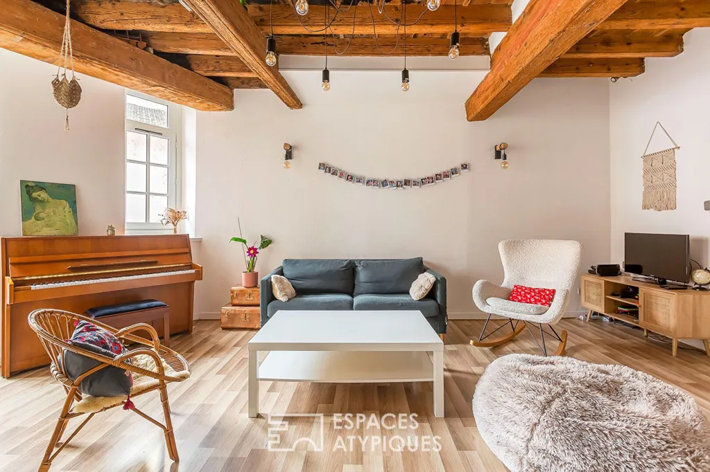 Soggiorno - Charming Flat with River View in Lyon