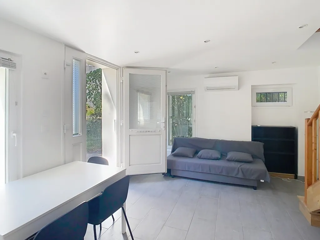 Living Room - Restored 2-Bedroom House with Terrace in Versailles