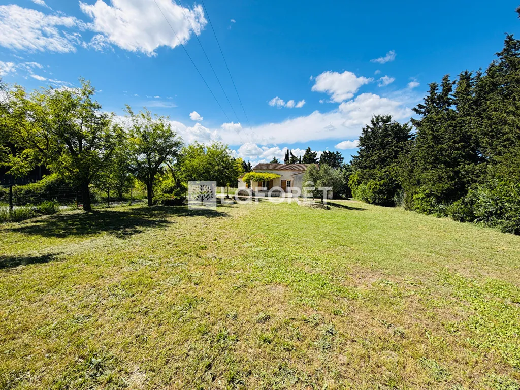 Garden - Contemporary Villa with Terrace in Velleron