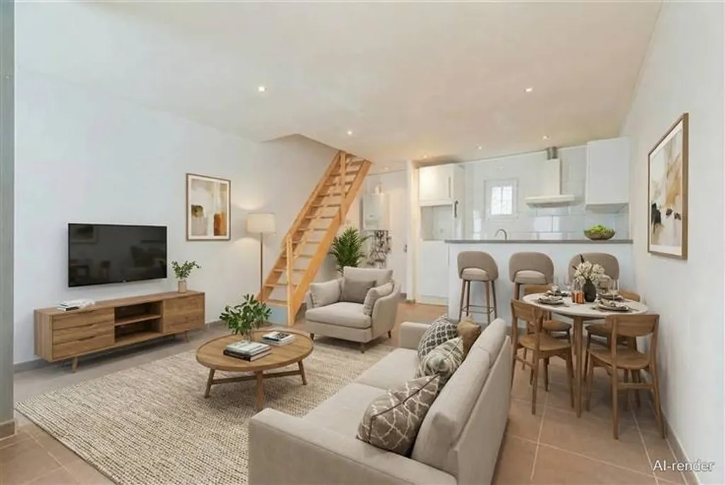 Salón - One-Bedroom Apartment with Garage in Boom