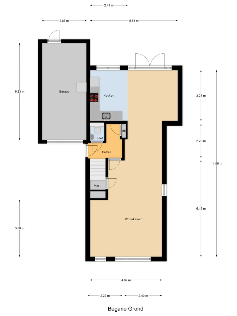 Plaan - Detached House with Garden in De Landmaten