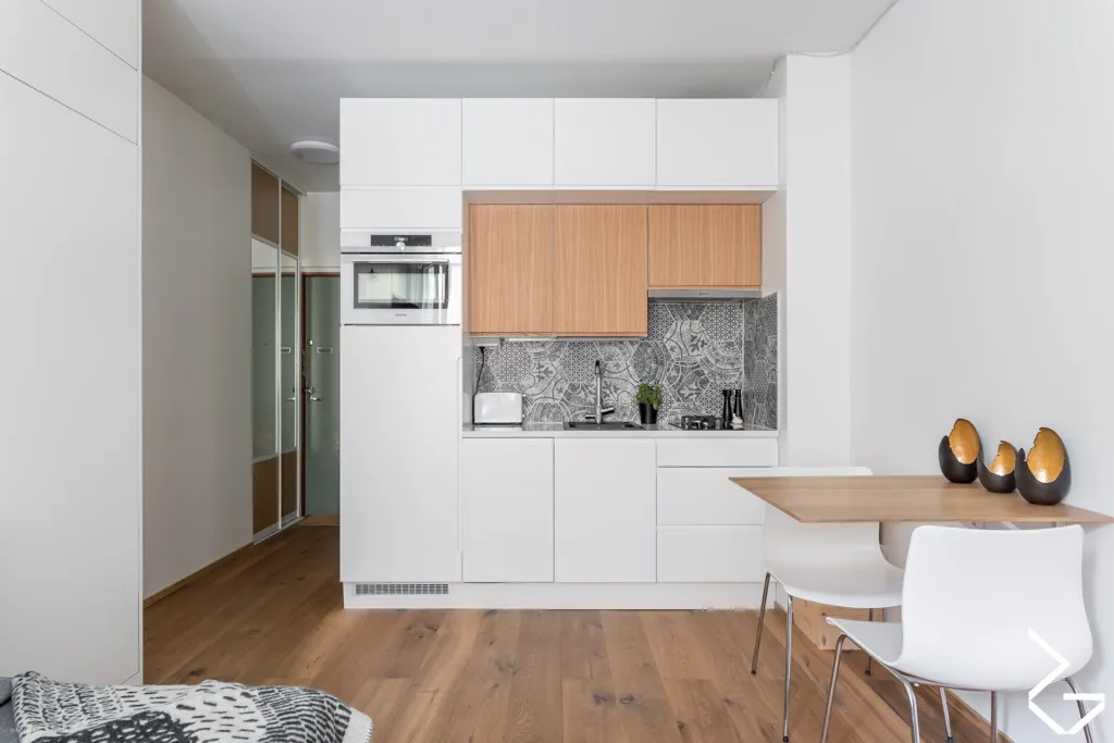 Köök - Modern Studio Flat with Kitchenette in Harju, Helsinki