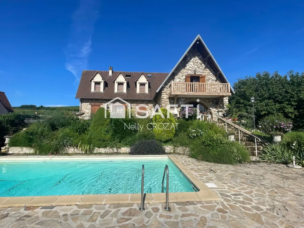 Piscina - Stone House with Pool and Garden in Château-Thierry
