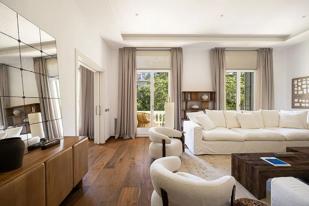 Soggiorno - Furnished Apartment with Terrace in La Dreta de l'Eixample