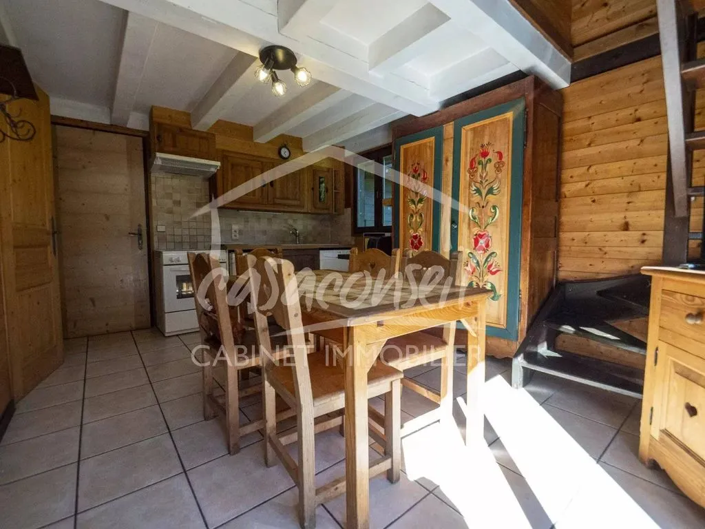 Salle à manger - Chalet Luxueux avec Terrasse à Saint-Gervais-les-Bains