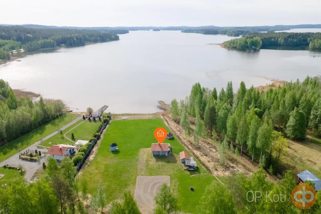 Õhuvaade - Riverside Plot with Sauna in Sotkamo
