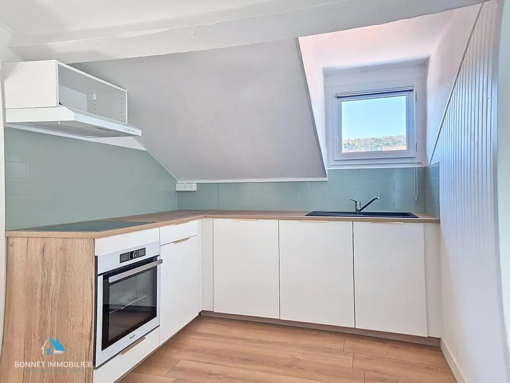 Kitchen - Renovated Flat with Study in Chamalières