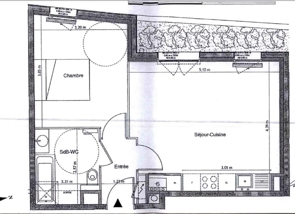 Plaan - T2 Apartment with Garage in Chamalières