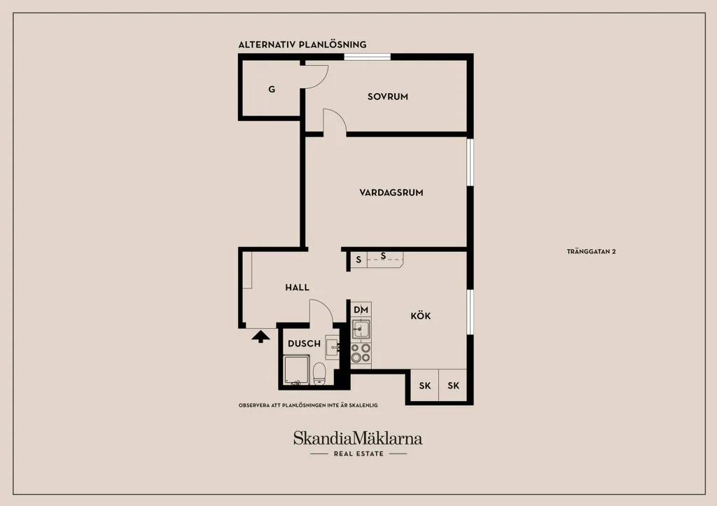 Plan - Apartment with High Ceilings in Linköping